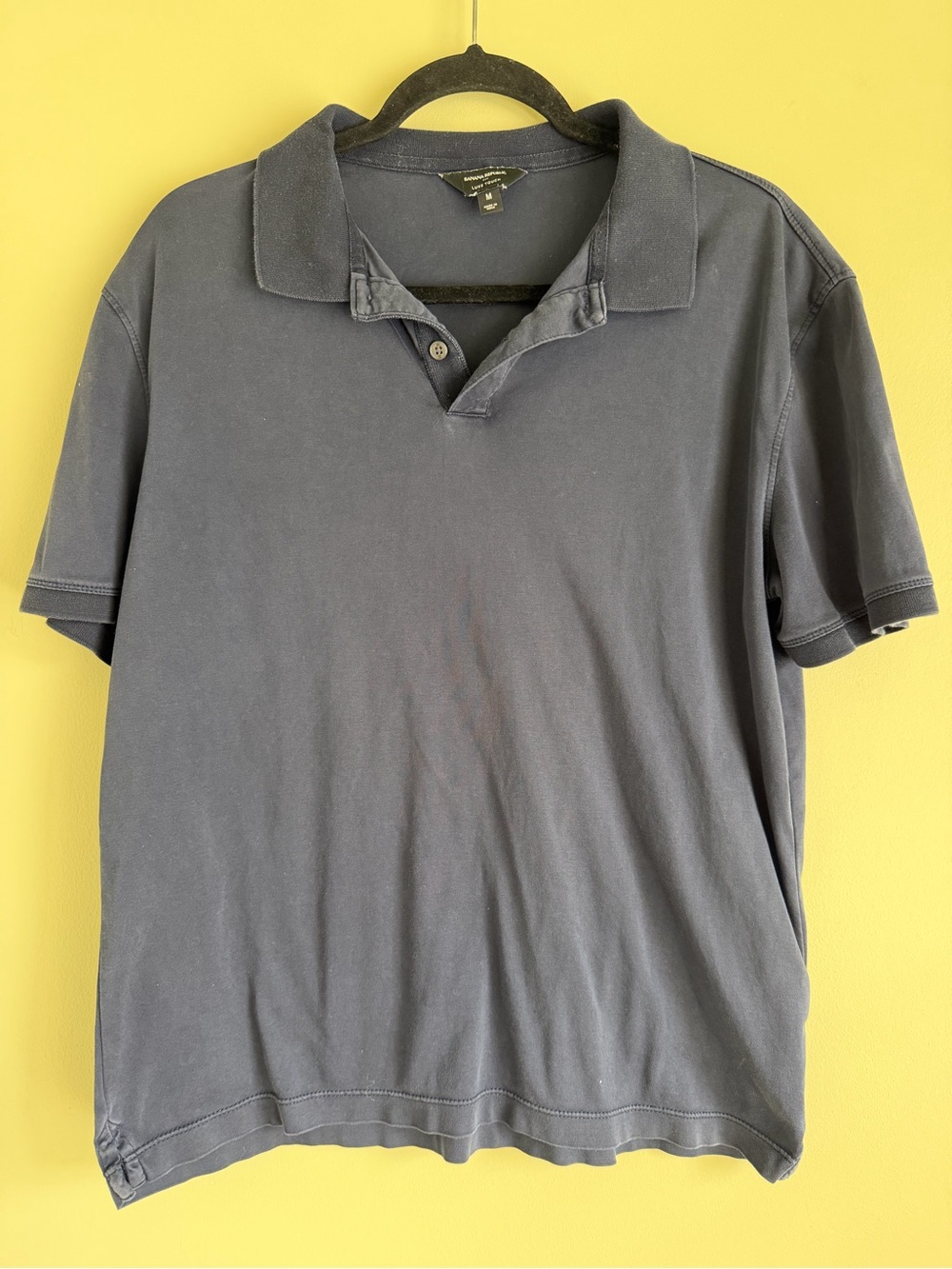 Banana Republic Men's Polo Shirt - Navy Blue